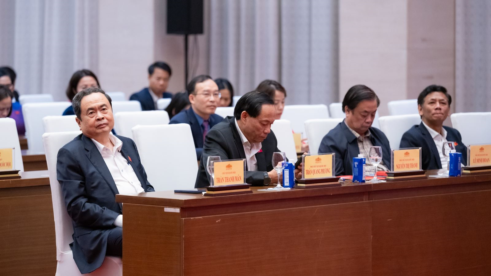 Chủ tịch Quốc hội Trần Thanh Mẫn dự hội nghị tổng kết Nhóm đại biểu Quốc hội chuyên trách địa phương